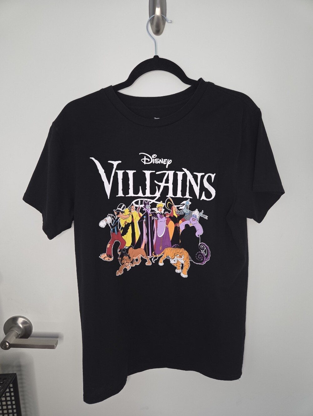 Disney Villains Unisex Large Short Sleeve Black Graphic T Shirt